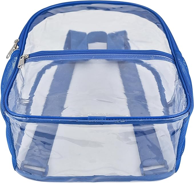 USPECLARE Clear Backpack Stadium Approved 12X11x6, Waterproof Clear Bag Stadium Backpack for Concert Work Sport Event