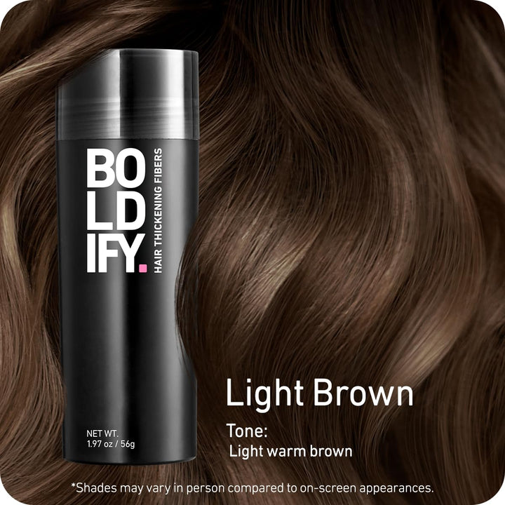 Boldify Hair Fibers | 12g Dark Brown | Thinning Hair Solution for Men & Women