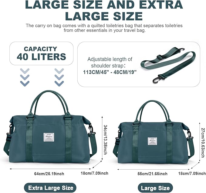 Travel Duffel Bag,Sports Tote Gym Bag,Shoulder Weekender Overnight Bag for Women