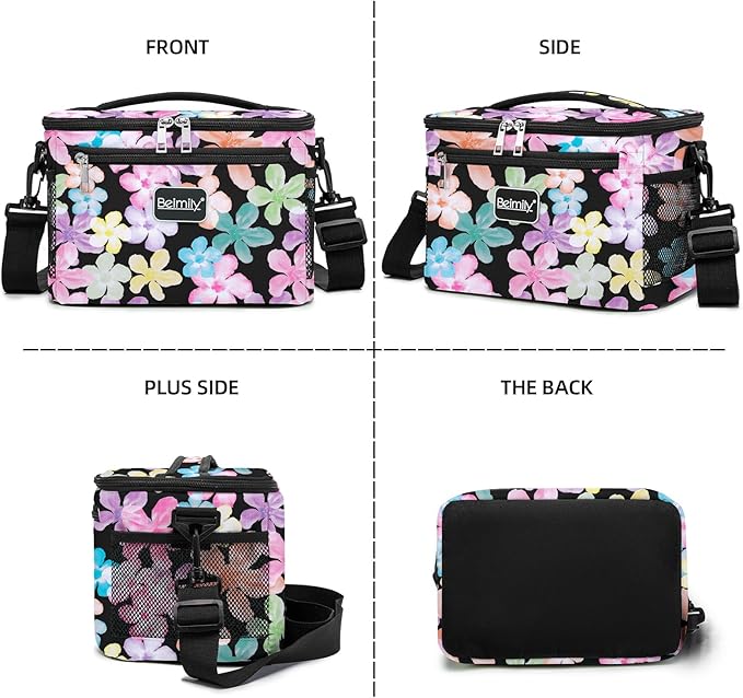 BEIMILY Lunch Bag for Women/Men,Reusable Lunch Box Small Lunch Bag Soft Sided,Leakproof Cooler Bag for Work