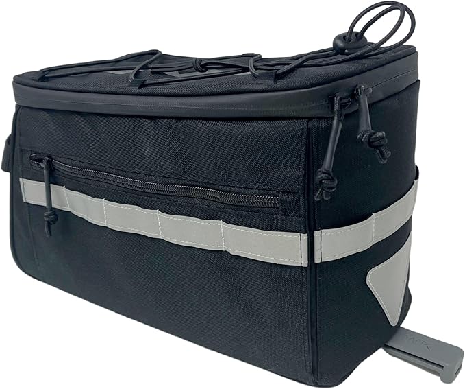 BIKASE Big Momma Bicycle Rack - Trunk Bag with MIK Attachment, Black