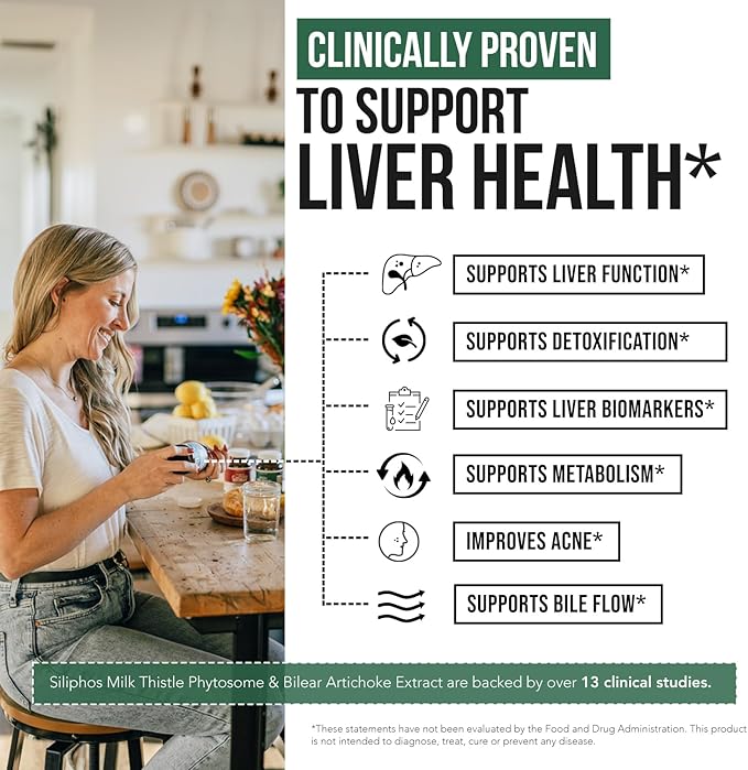 SoActive® Milk Thistle: 10X More Effective Milk Thistle Phytosome, Optimized for Essential Bioactive Silybin A & B Plus Bilear® Artichoke Extract & Bile Enhancer - Liver Support | 60 Servings