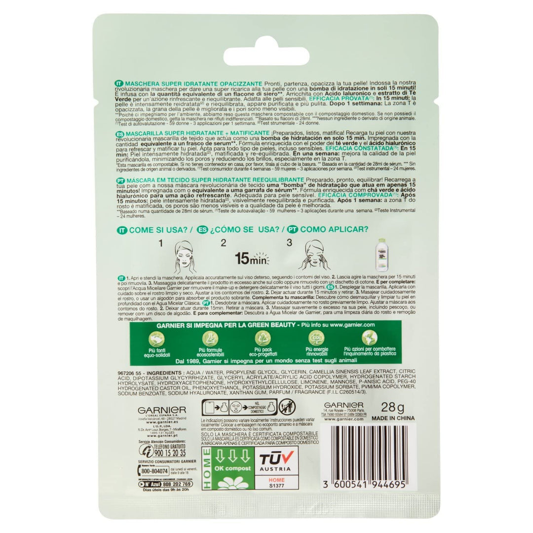 Garnier 860-44695 Skinactive Hydrabomb Moisturising Facial Mask 50 ml