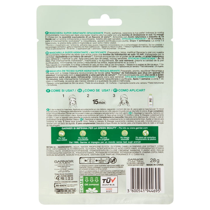 Garnier 860-44695 Skinactive Hydrabomb Moisturising Facial Mask 50 ml