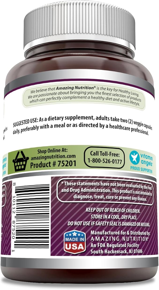 Amazing Formulas Grapeseed Extract 16000mg Per Serving Veggie Capsules Supplement | 20:1 Extract | Non-GMO | Gluten Free | Made in USA (120 Count)