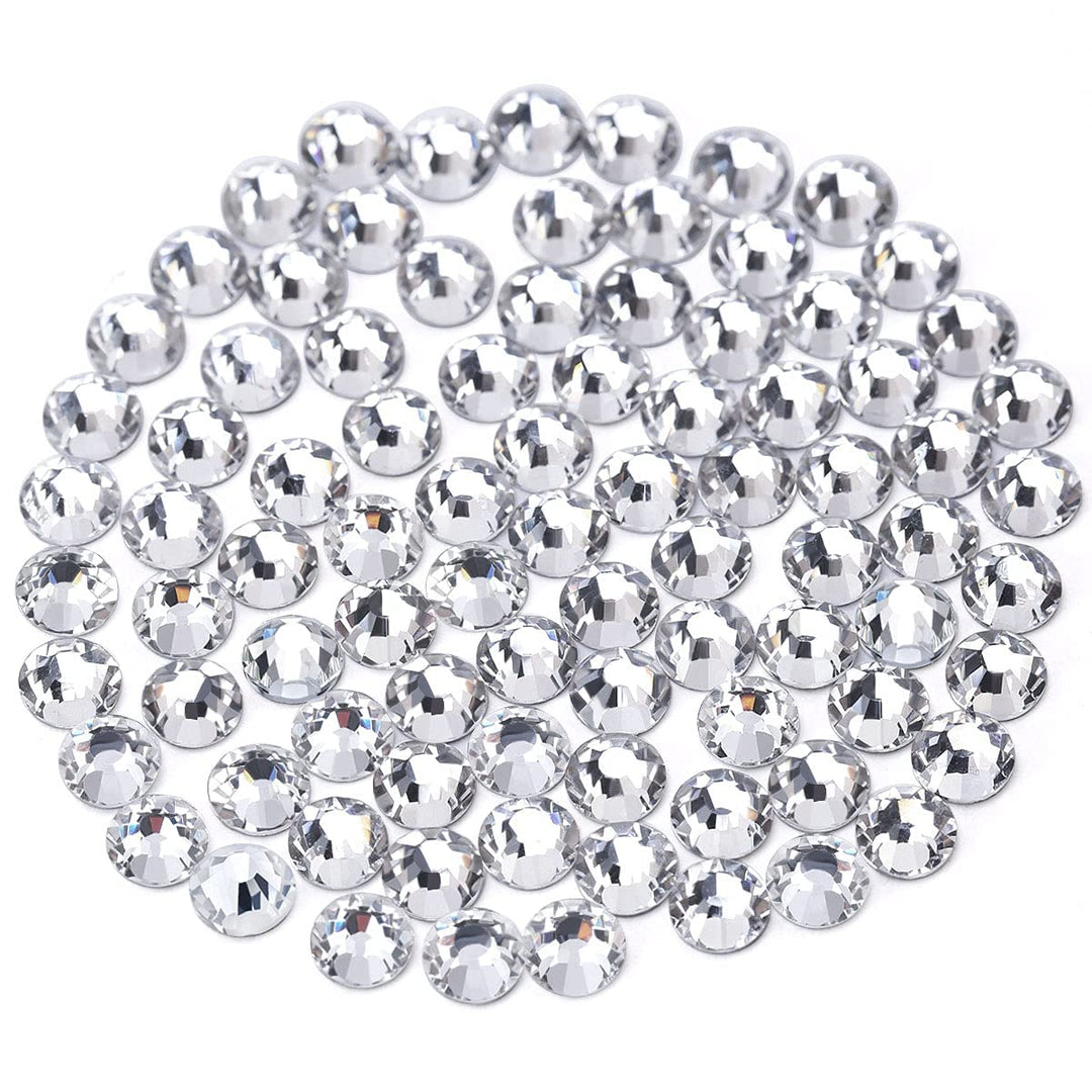 Novani Crystal Rhinestones, Flatback Loose Gemstones 144Pcs Glass Rhinestones For Clothes Shoes Crafts Makeup Nail Art And Diy D