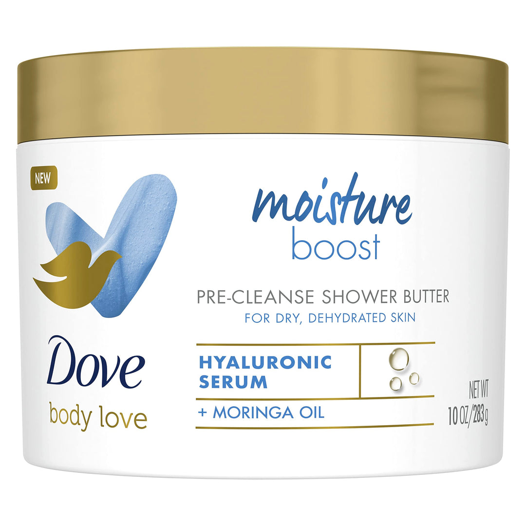 Dove Body Love Shower Cleansing Butter Moisture Boost Cleanser For Dry Skin Silkier Than Body Wash With Hyaluronic Acid And Mori