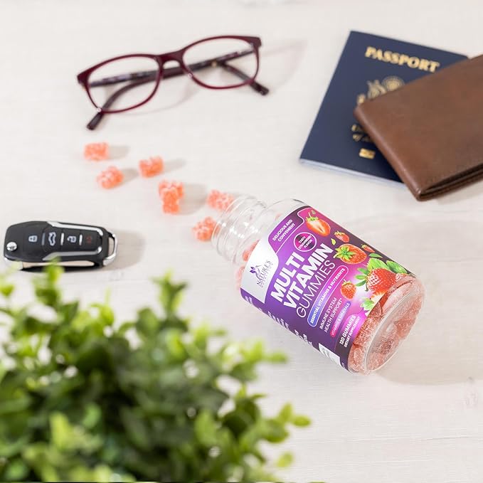 Multivitamin Gummies for Adults, Daily Gummy Vitamin for Women & Men, Immune Support Gummy Multivitamins Supplement, Adult Multi Vit Vitamin with Vitamins A, C, D, E, B-6, B-12, Zinc - 120 Gummies