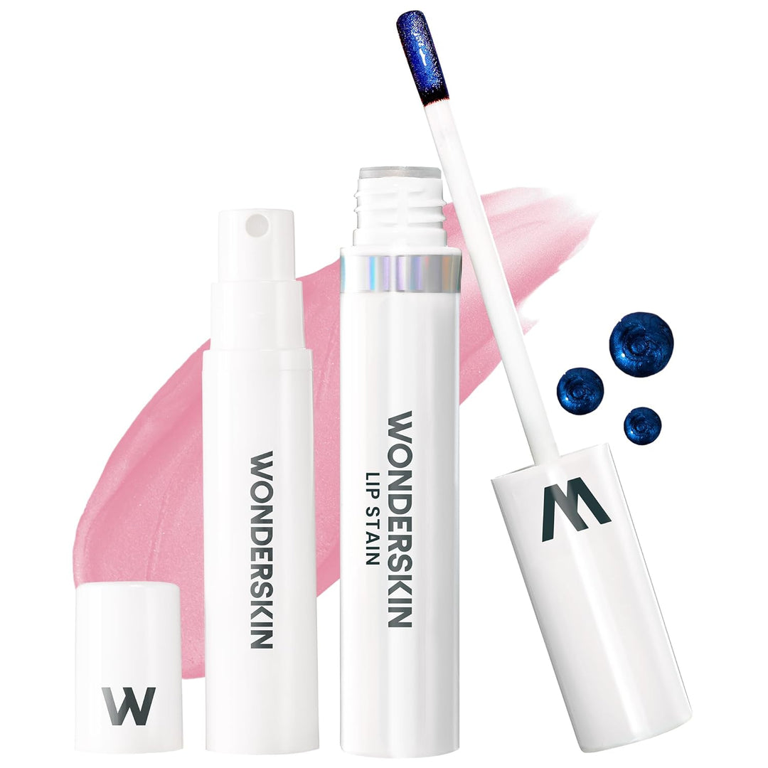 Wonderskin Wonder Blading Lip Stain Masque | Waterproof Pink Tint, Matte Finish
