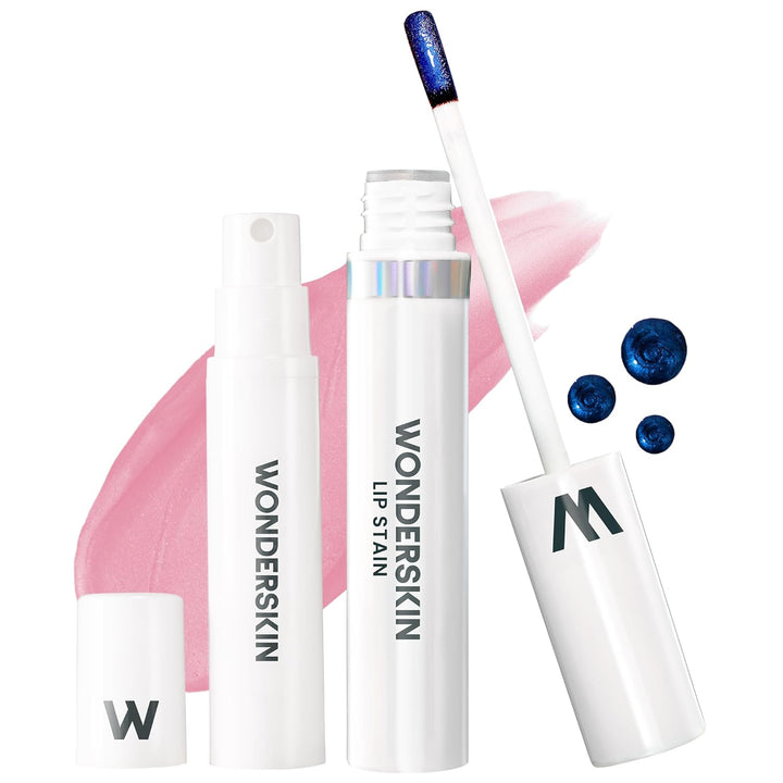 Wonderskin Wonder Blading Lip Stain Masque | Waterproof Pink Tint, Matte Finish