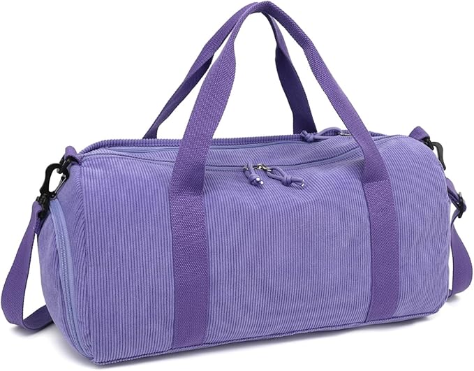 Duffle Bag for Gym Sports Women Girls Workout Travel Bag Weekender with Shoe Compartment and Wet Pocket