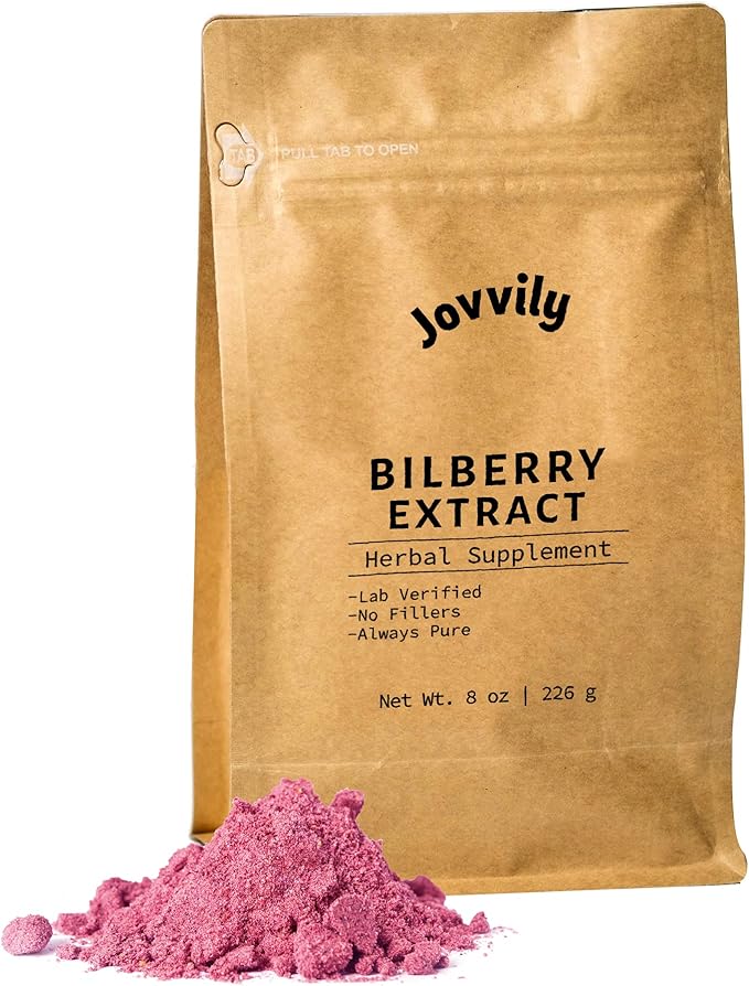 Bilberry Extract Powder - 8 oz - Herbal Supplement - Always Pure - No Fillers