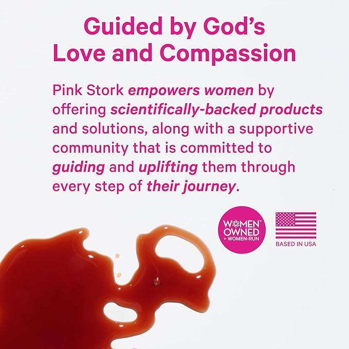 Pink Stork Liquid Folate: Whole-Food Vitamin B9 from Lemon Peels, Natural Folic Acid with Vitamin C, Liquid Prenatal Vitamins for Women, Pregnancy Must Haves, Women-Owned, 2 oz