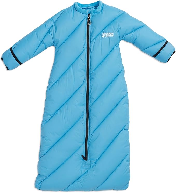 Big Mo 40° Kids Sleeping Bag (Ages 18-36m). The Coziest, Funnest Camping Sleeping Bag for Kids with Adjustable Cuffs.