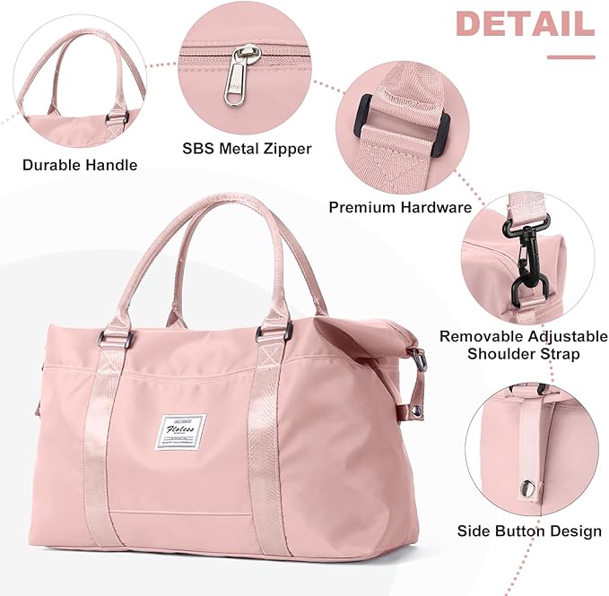 Travel Duffel Bag,Sports Tote Gym Bag,Shoulder Weekender Overnight Bag for Women