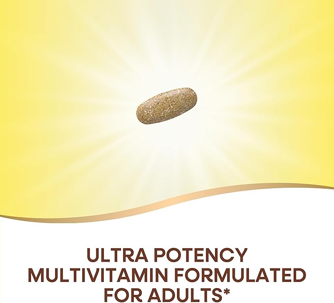 Nature's Way Alive! Adult Ultra Multivitamin, Promotes Energy Metabolism, Heart & Muscle Function*, with B-Vitamins Including Methylated B12, Gluten Free, 60 Tablets