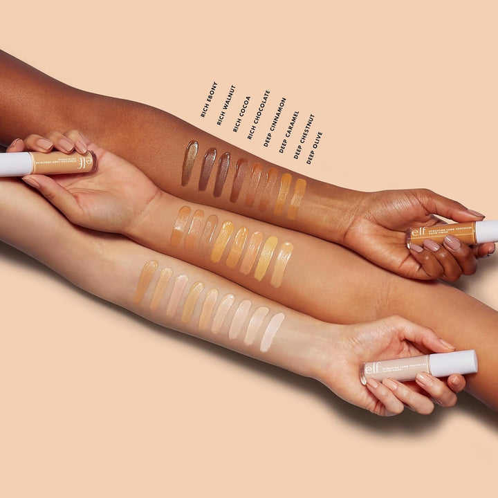 e.l.f. Hydrating Camo Concealer | Full-Coverage, Satin Finish | Vegan, Deep Cinnamon
