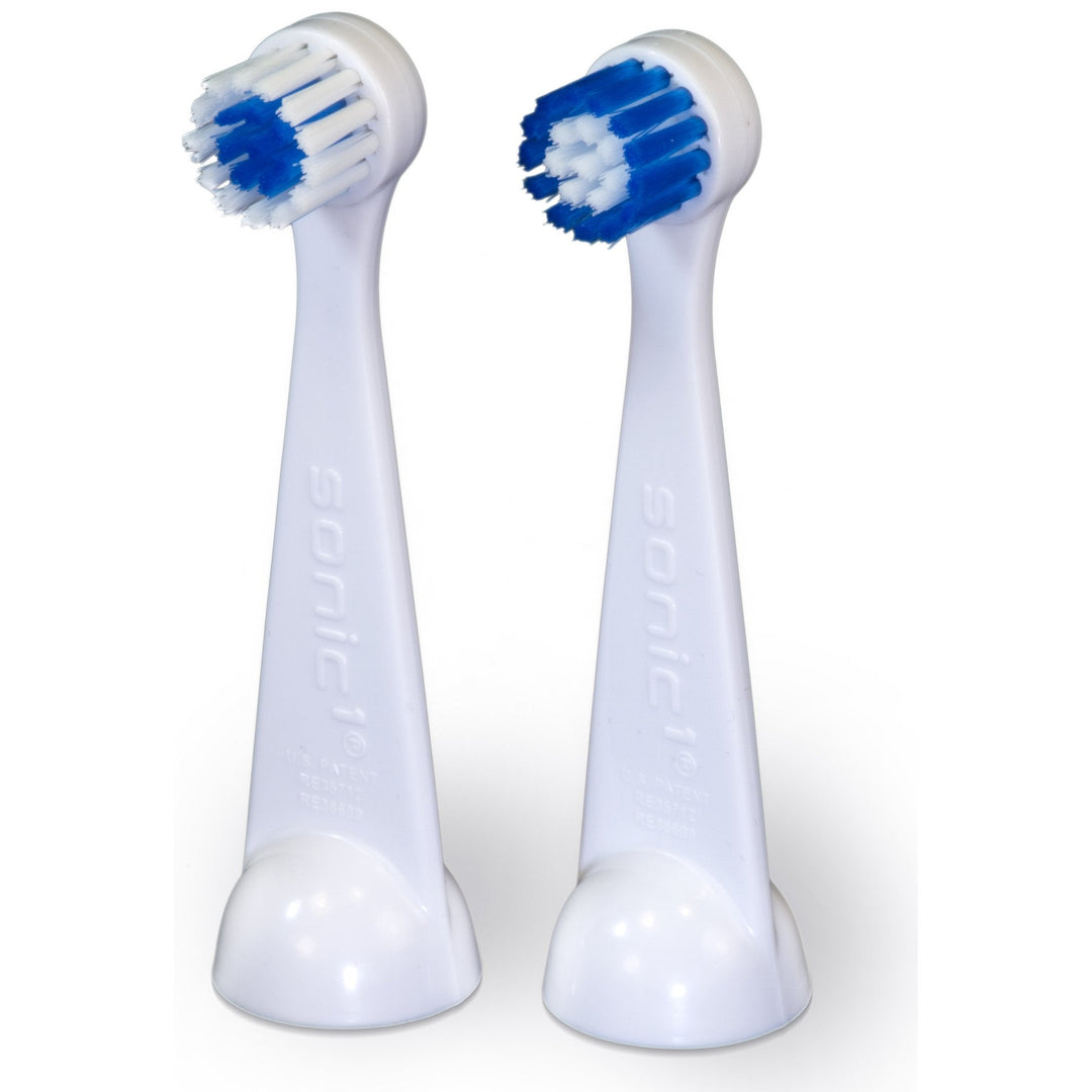 Cybersonic3 Compact Replacement Brush Heads, 2 Pack, Compatible With All Cybersonic Electric Toothbrushes