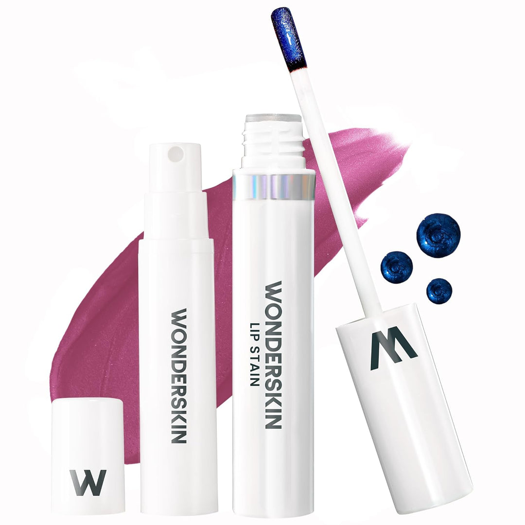 Wonderskin Wonder Blading Lip Stain Masque | Waterproof Pink Tint, Matte Finish