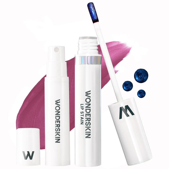 Wonderskin Wonder Blading Lip Stain Masque | Waterproof Pink Tint, Matte Finish