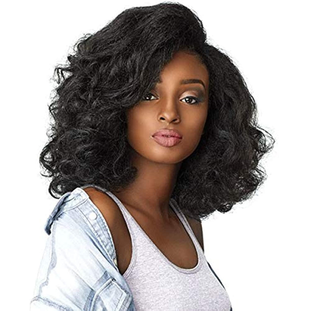Sensationnel Curls Kinks & CO All Curl Types From 3B-4C Instant Weave 1/2 Half Wig - IW TOP LADY (1B [Off Black])