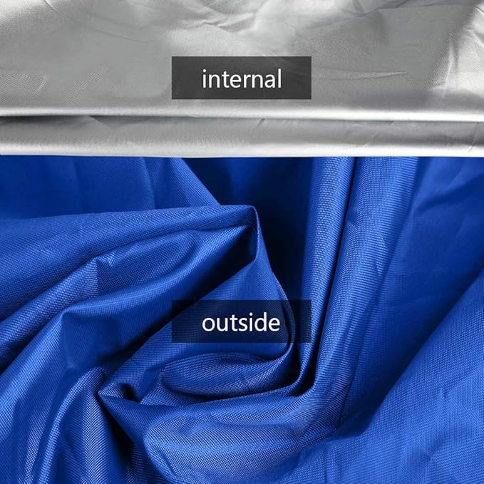 7.8-18ft Waterproof Kayak Canoe Cover-Storage Dust Cover UV Protection Sunblock Shield for Fishing Boat/Kayak/Canoe 7 Sizes [Choose Color] (Dark Blue(Upgraded), Suitable for 13.8-15ft Kayak)