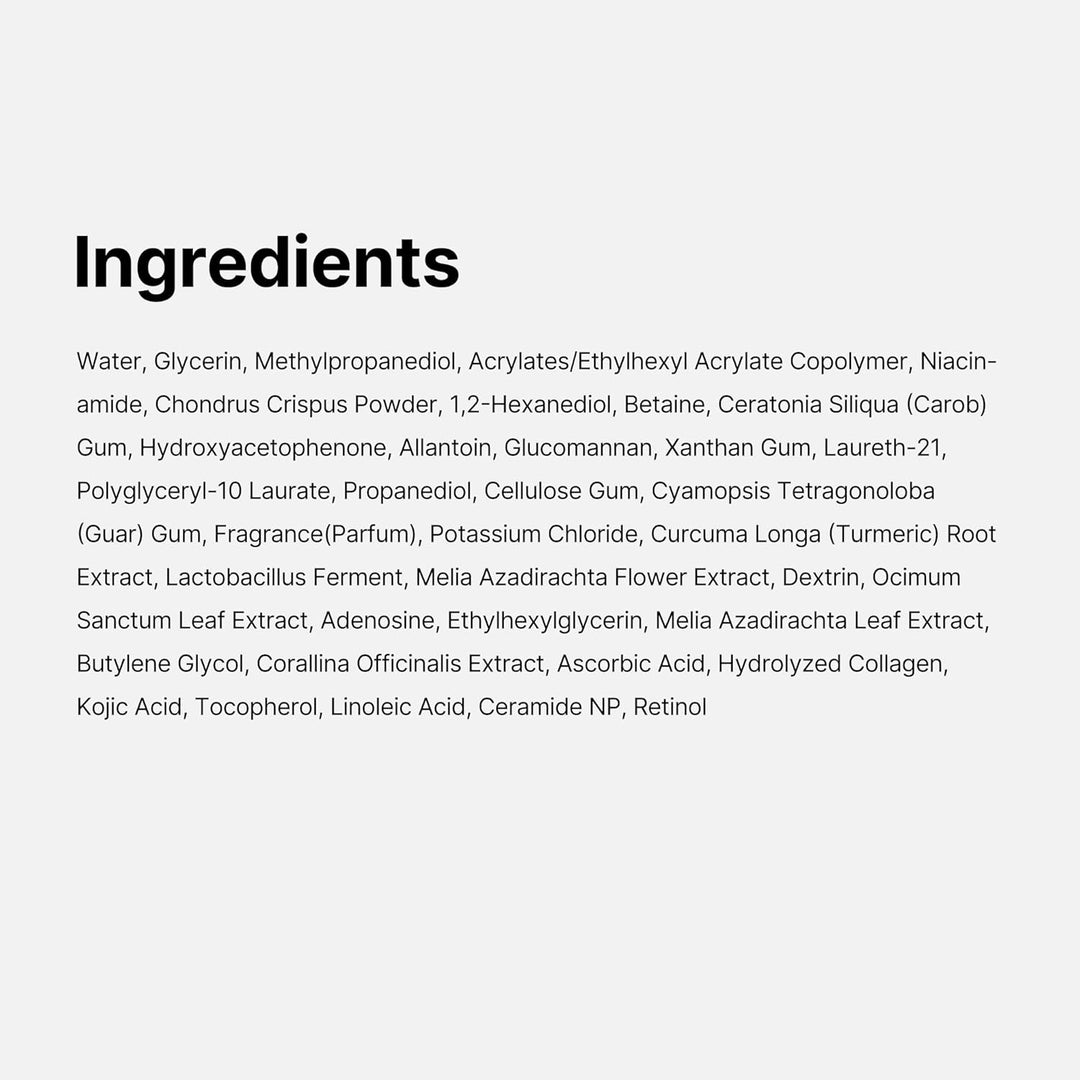 Kojic Acid & Turmeric Brightening Gel Mask | Overnight Hydrating Mask for Glass Skin | Korean Skincare, 28g x 4