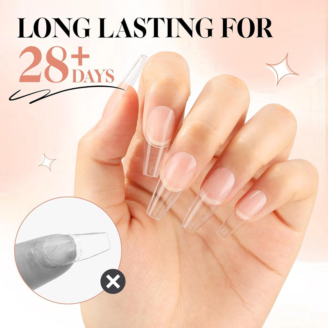 504Pcs Matte Soft Gel Toe Nail Tips | Full Cover for DIY Nail Extensions