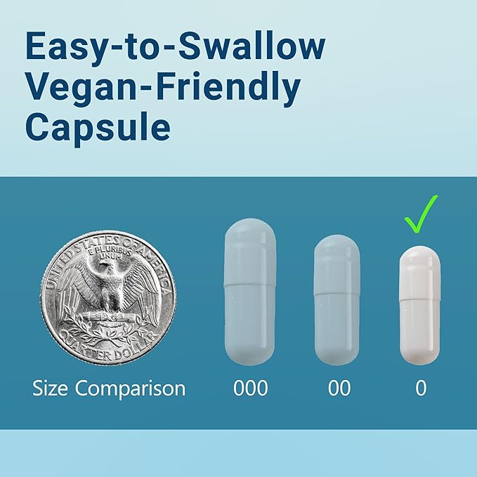 5-in-1 Magnesium Complex - High Absorption - Chelated Magnesium Glycinate, Malate, Citrate, Taurate, & Aspartate for Nerves, Muscles, Bones | 60 Capsules | Magnesium Supplement