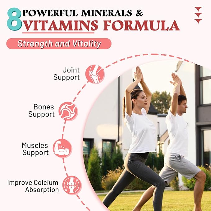 High Absorption Calcium Gummies, Sugar Free Calcium Magnesium Zinc Gummies with Vitamin D3 for Men and Women, Peach Flavored 60 Cts