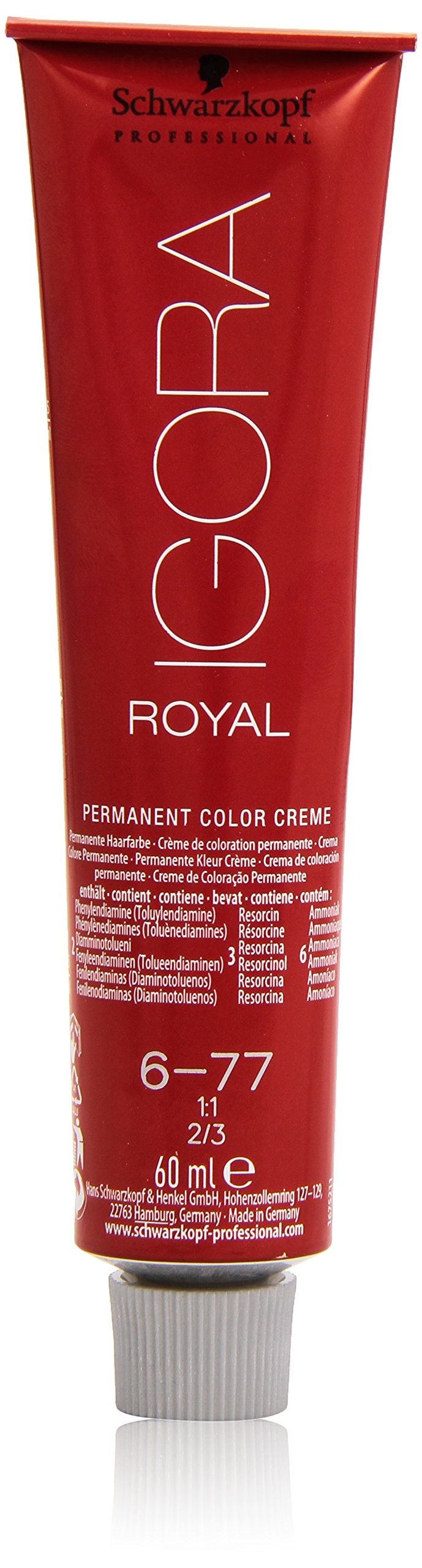 Schwarzkopf Igora Royal, 6-77 Dark Blonde Copper Extra, 60Ml