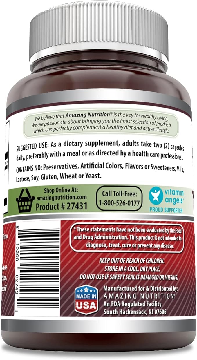Amazing Formulas Tart Cherry Extract 700 Mg Extract (10:1) Per Serving Capsules Supplement | Equivalent to 7000 Mg | Non-GMO | Gluten Free | Made in USA (Unflavored, 200 Count)