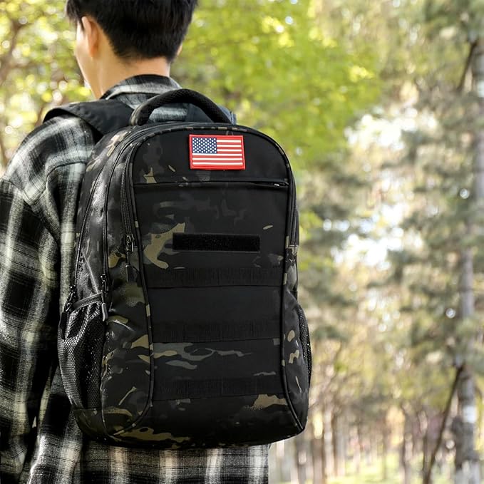 4land Camo Backpack for Boys,Army Boys Backpacks for Elementary Middle School Military,Camouflage Bookbag 40L