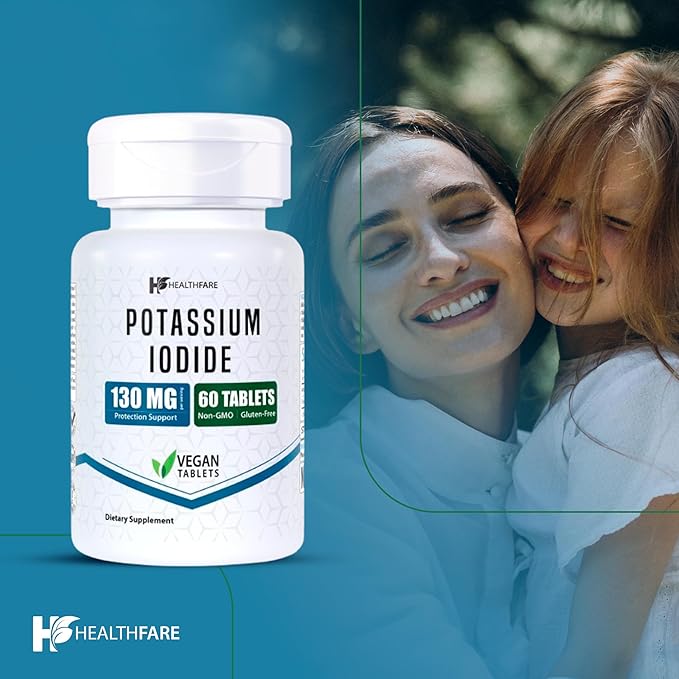 Potassium Iodide Tablets | 130 mg | 360 Fast-Dissolving Tablets (6 Pack) | Ki Pills | Long Shelf Life | Non-GMO