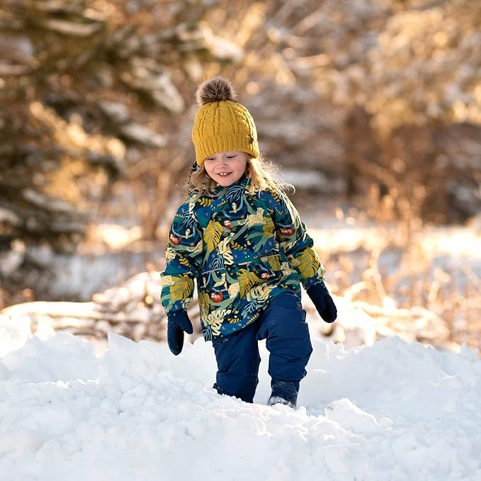 JAN & JUL Waterproof Fleece Lined Snow and Rain Pants for Toddlers and Kids