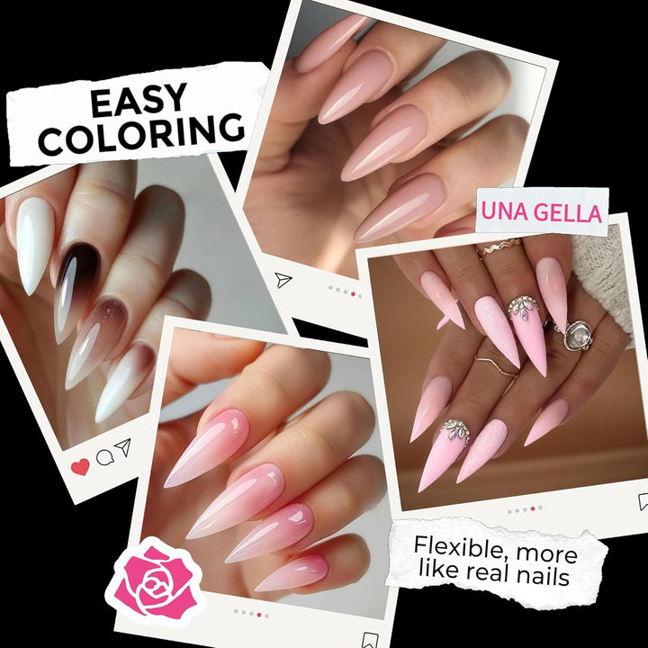 XXL Square Gel Nail Tips | 120 PCS Extra Long | No C Curve | DIY Home Use