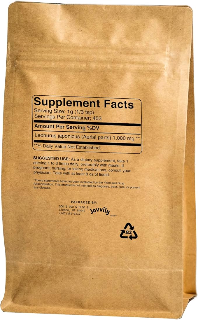 Motherwort Herb Extract,1lb, Traditional Chinese Herbal Supplement Powder, Throw-Wort