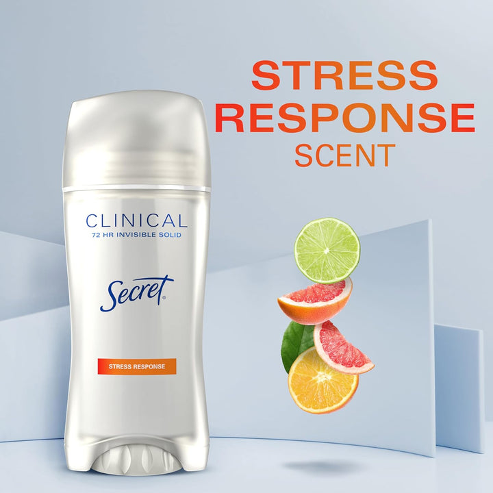 Secret Clinical Strength Antiperspirant Deodorant for Women | 72Hr Sweat & Odor Protection | Cool Waterlily Scent