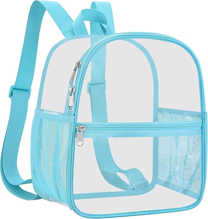 USPECLARE Clear Backpack Stadium Approved 12X11x6, Waterproof Clear Bag Stadium Backpack for Concert Work Sport Event