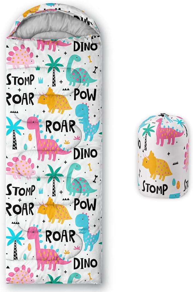 Axolotl Unicorn Sleeping Bag for Kids Boys Girls–Lightweight Warm Cold Weather Sleeping Bags,Waterproof Portable Sleeping Bag with Compression Sack for Camping Backpacking Outdoor Indoor