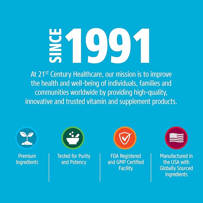 21st Century Calcium Plus D Tablets, 1000 mg, 90 Count