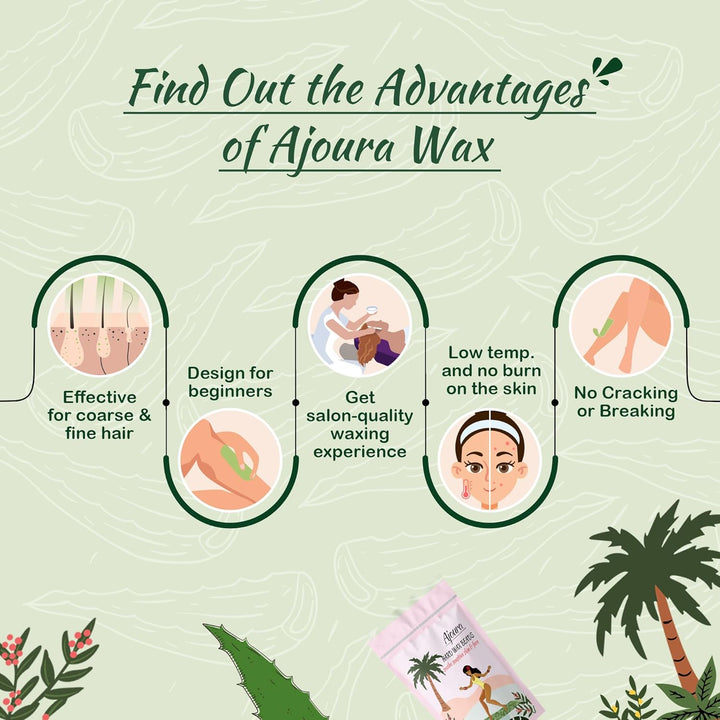 Ajoura 2.5LB Aloe Hard Wax Beads | Premium Sensitive Skin Hair Removal