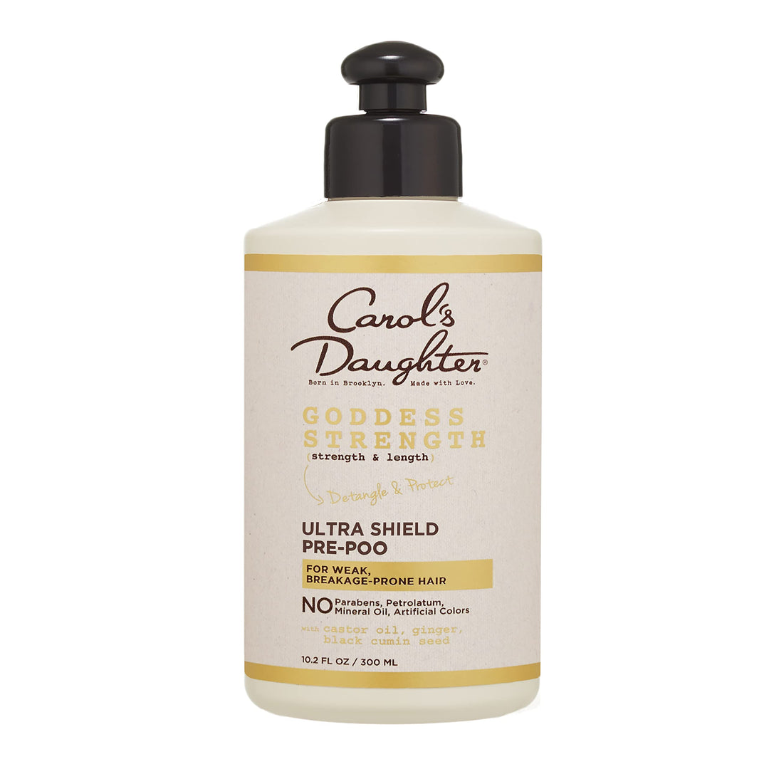 Carol'S Daughter Goddess Strength Ultra Shield Pre Poo Hair Treatment For Wavy, Coily And Curly Hair, Protective Hair Detangler