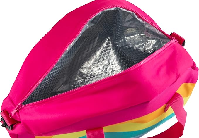 BigMouth Inc Large Insulated Cooler Bag, Reusable Travel Bag with Adustable Straps, Cute Collapsible Food Tote for Picnic Pool Beach