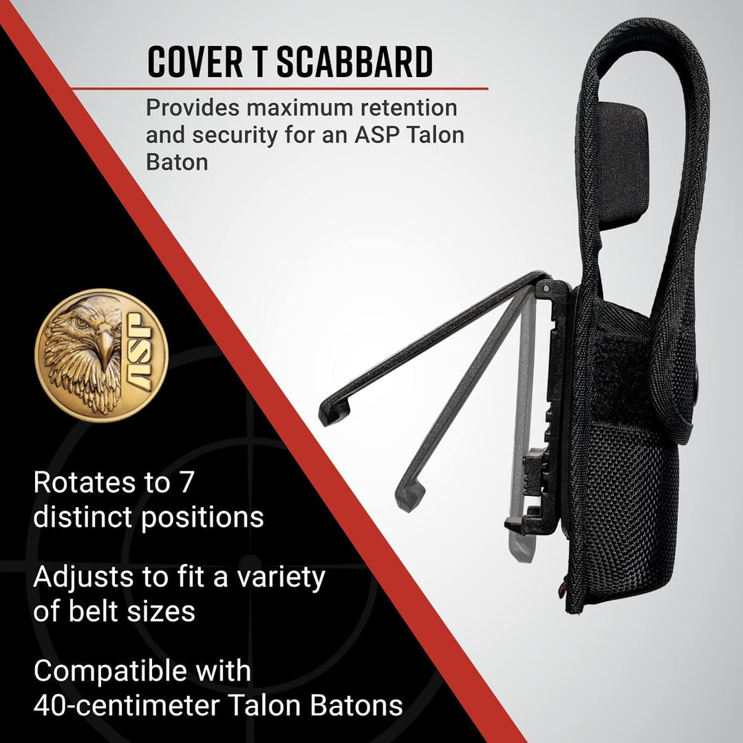 ASP Duty Scabbard Baton Holder T-Series Self-Defense Baton, Holds Expandable Baton for Police, Law Enforcement, Security Guards, 50cm