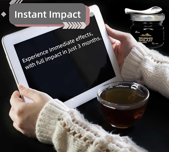 Shilajit Pure Himalayan Organic Shilajit Resin Supplement- Gold+ Grade with 85+ Trace Minerals with 75% Fulvic Acid, Overall Energy & Immune Support (50 Gram (Pack of 1))