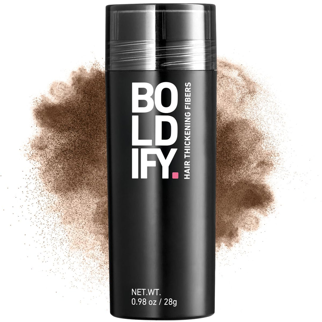BOLDIFY Hair Fibers 12g | Dark Gray | Thinning Hair Solution for Men & Women