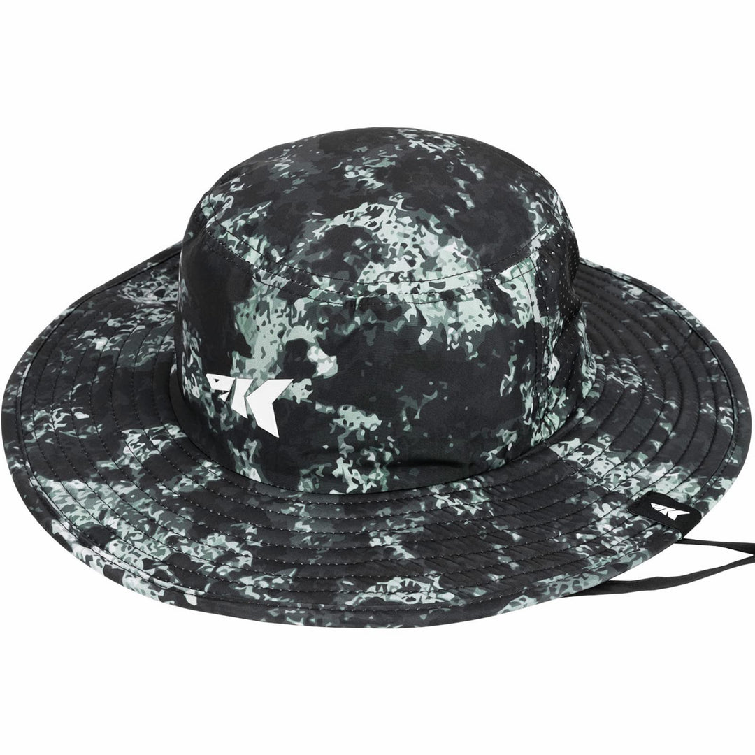 KastKing Fishing Hiking Hat for Men, Sun Protection, Pattern Beach Boonie Hat, Adjustable, Breathable Bucket Golf Hats for Women, Boulder Camo Obsidian Black