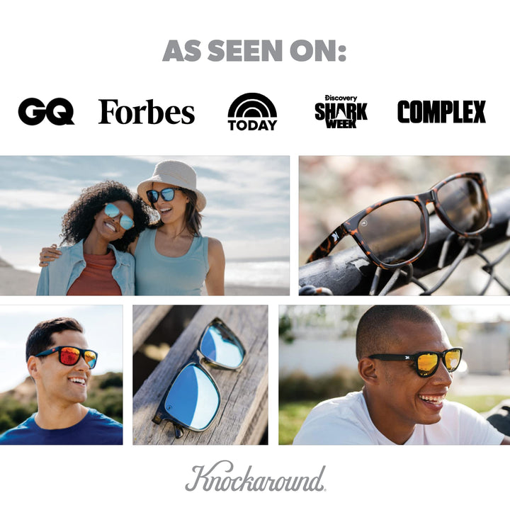 Knockaround Fast Lanes Sport - Polarized Running Sunglasses for Women & Men - Impact Resistant Lenses & Full UV400 Protection, Desert