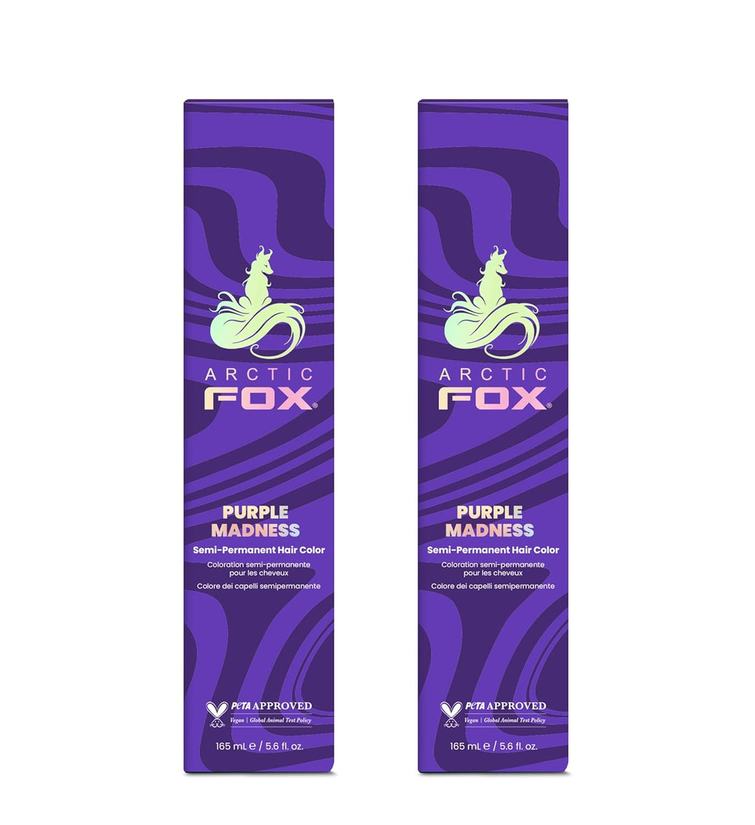 ARCTIC FOX Vegan Semi-Permanent Hair Color Dye | AURORA KISS 5.6 Fl Oz (2-Pack)